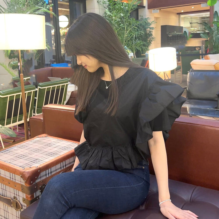 フリルティアードTシャツ