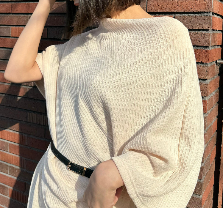 アシンメトリーリブSET UP(パンツ)