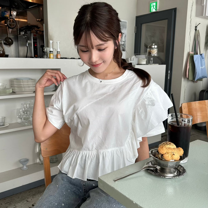 フリルティアードTシャツ