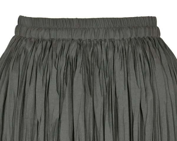 リネンMIXプリーツスカート