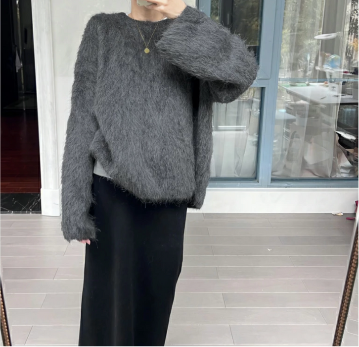 シャギーニットセーター