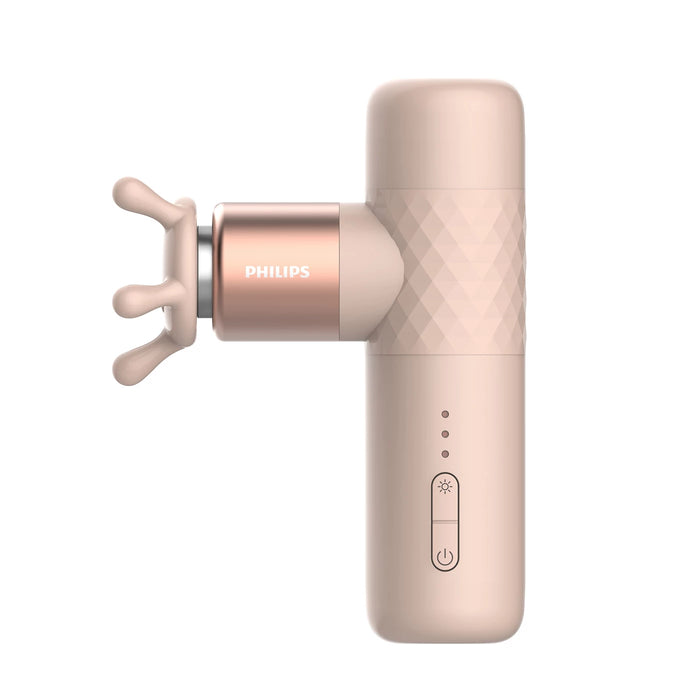 【メーカー2年保証】PHILIPS フィリップス 45℃までじんわり温めながらほぐす 温感×振動 マッサージガン 軽量270g コードレス USB Type-C充電 マッサージガン 温感×振動 フィリップス 軽量 小型 ハンディガン マッサージ機 背中 肩 首 足 ふくらはぎ 足裏 腰 手 肩こり むくみ 解消グッズ 振動マシン プレゼント ギフト Philips 筋膜リリースガン PPM7302