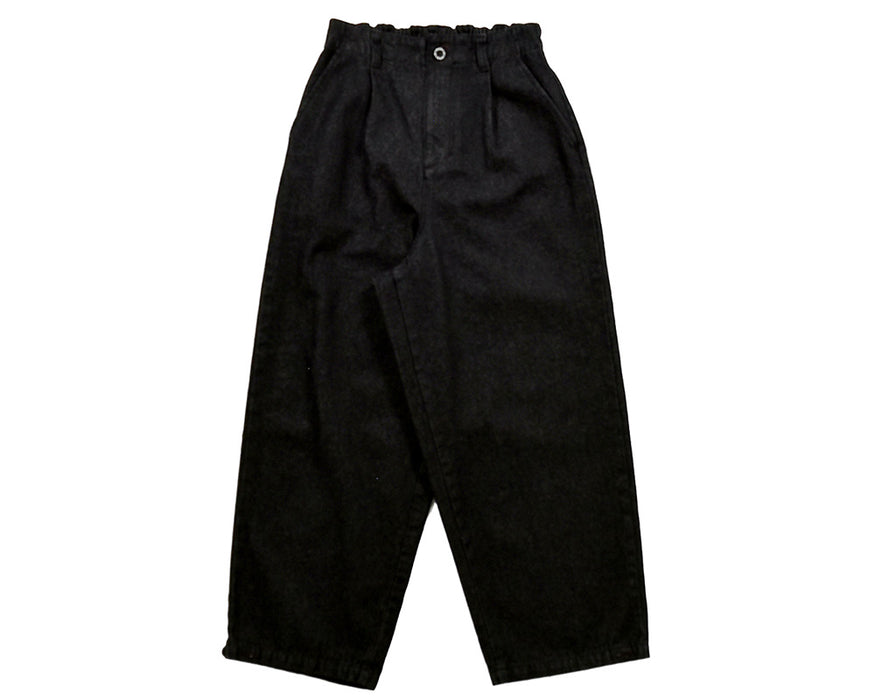 刺し子風刺繍入りｽﾄﾚｰﾄﾊﾟﾝﾂ_KIBP5672