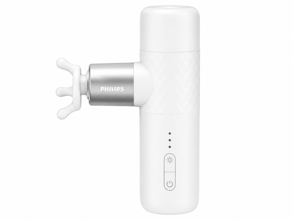 【メーカー2年保証】PHILIPS フィリップス 45℃までじんわり温めながらほぐす 温感×振動 マッサージガン 軽量270g コードレス USB Type-C充電 マッサージガン 温感×振動 フィリップス 軽量 小型 ハンディガン マッサージ機 背中 肩 首 足 ふくらはぎ 足裏 腰 手 肩こり むくみ 解消グッズ 振動マシン プレゼント ギフト Philips 筋膜リリースガン PPM7302