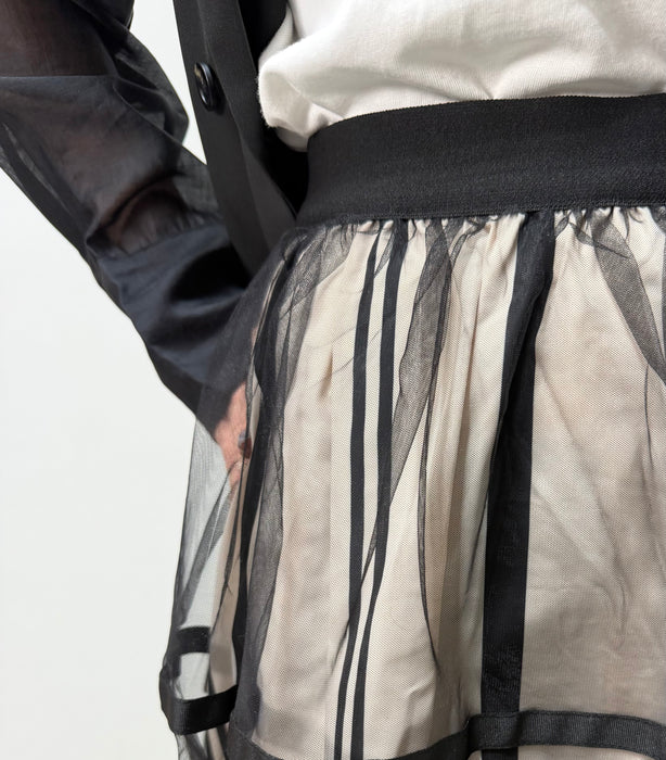 【hunch】チュール×Tプリントフレアスカート_WQN5274