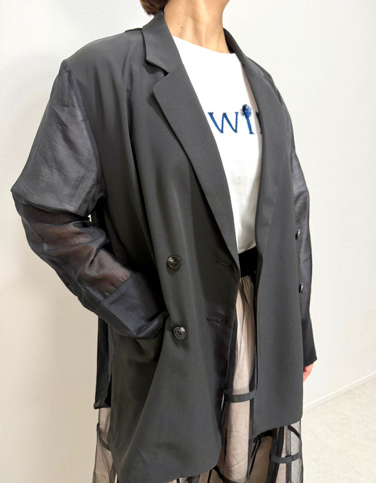 【hunch】シアーテーラードジャケット＿WGN5130