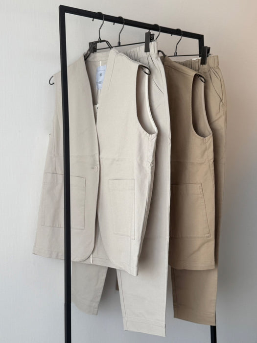 コットン ベスト＆パンツセット